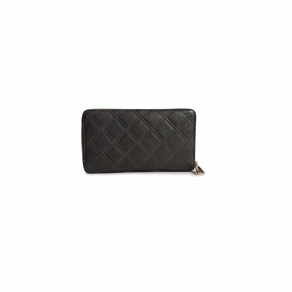 Marc Jacobs Quilted Gray Metallic Large Zip Wallet - Picture 3 of 9